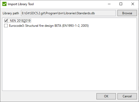Edit standard import library tool | SDC Verifier