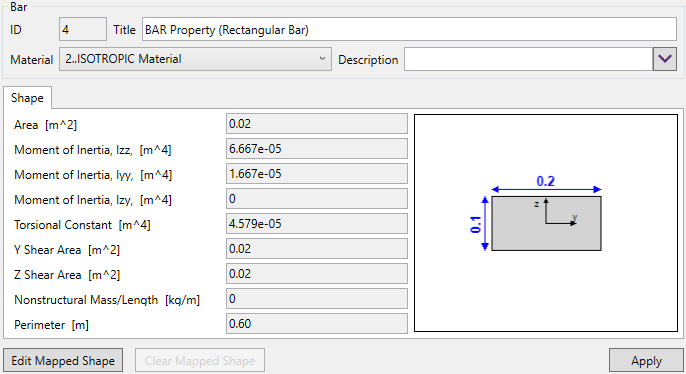 Properties Bar | SDC Verifier