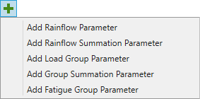 Rainflow Check Parameters Menu | SDC Verifier