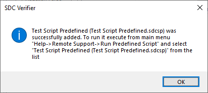 Run Script Command | SDC Verifier