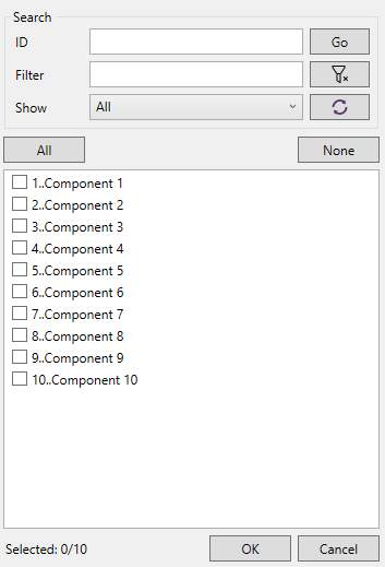 Controls. Selected List Components List |SDC Verifier