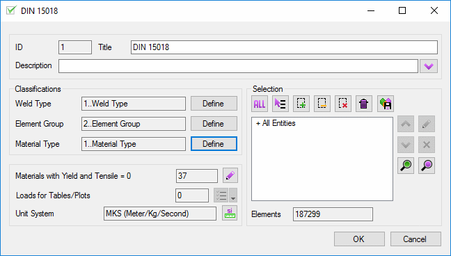 SDC Verifier Fatigue check according to DIN15018 standard 