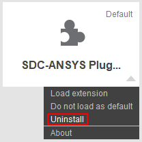 Unload SDC-Ansys Plugin