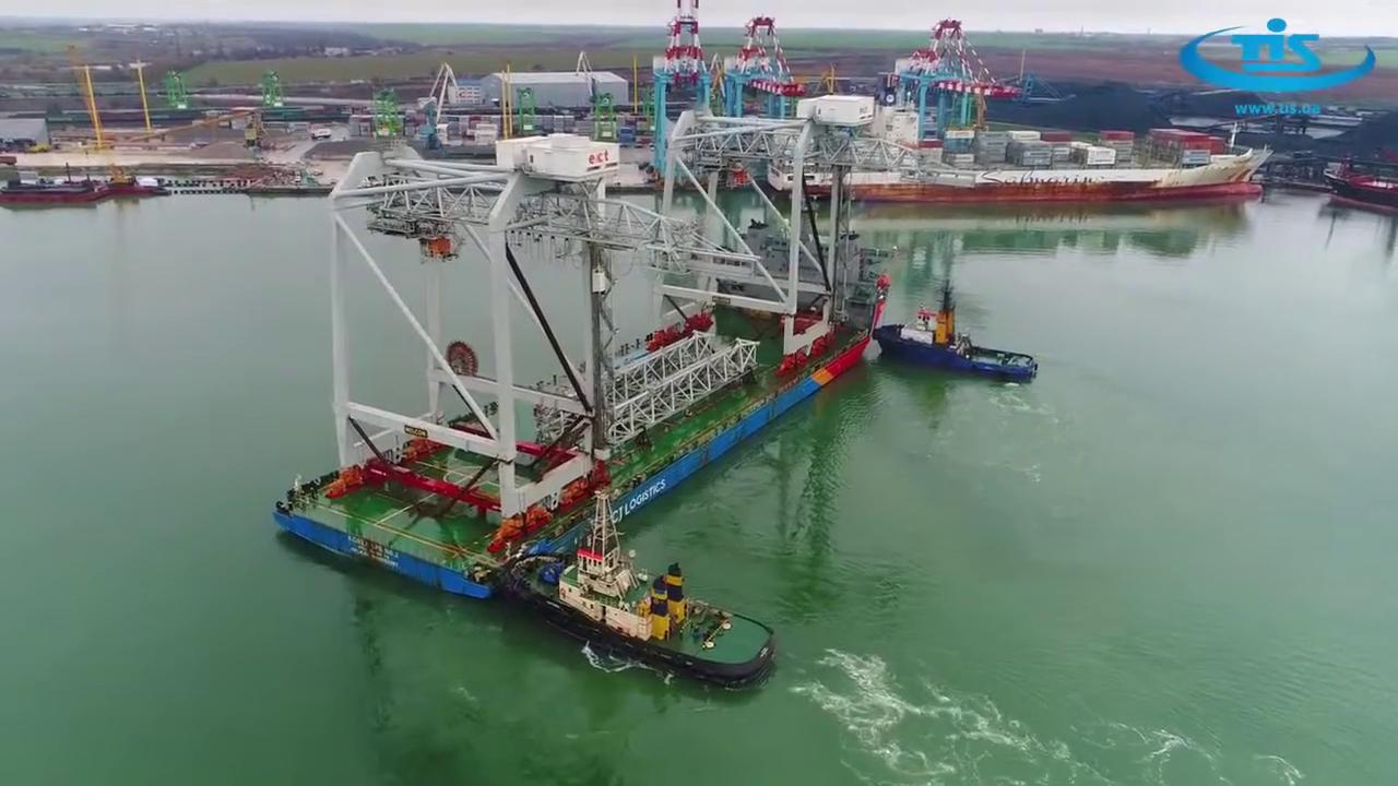Calculations for ship-to-shore crane transportation