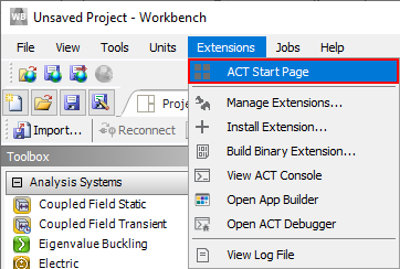Load Ansys act extension SDC Verifier