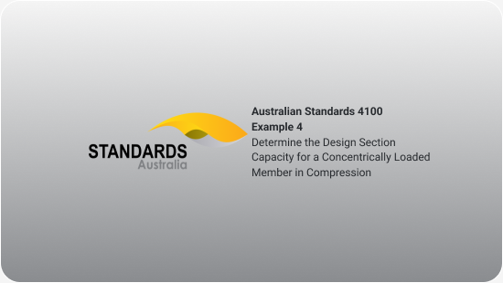   SDC Verifier  Determine the Design Section Capacity for a Concentrically Loaded Member in Compression