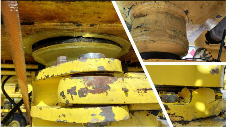 Steering pin connection – found cracks