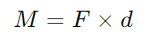 basic formula for calculating bending moments