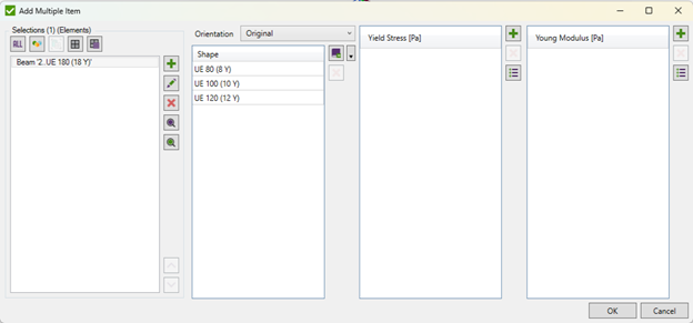 Image: Second beam detailed parameters for Optimization in SDC Verifier