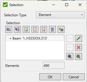 Image: First beam chosen for Optimization in SDC Verifier