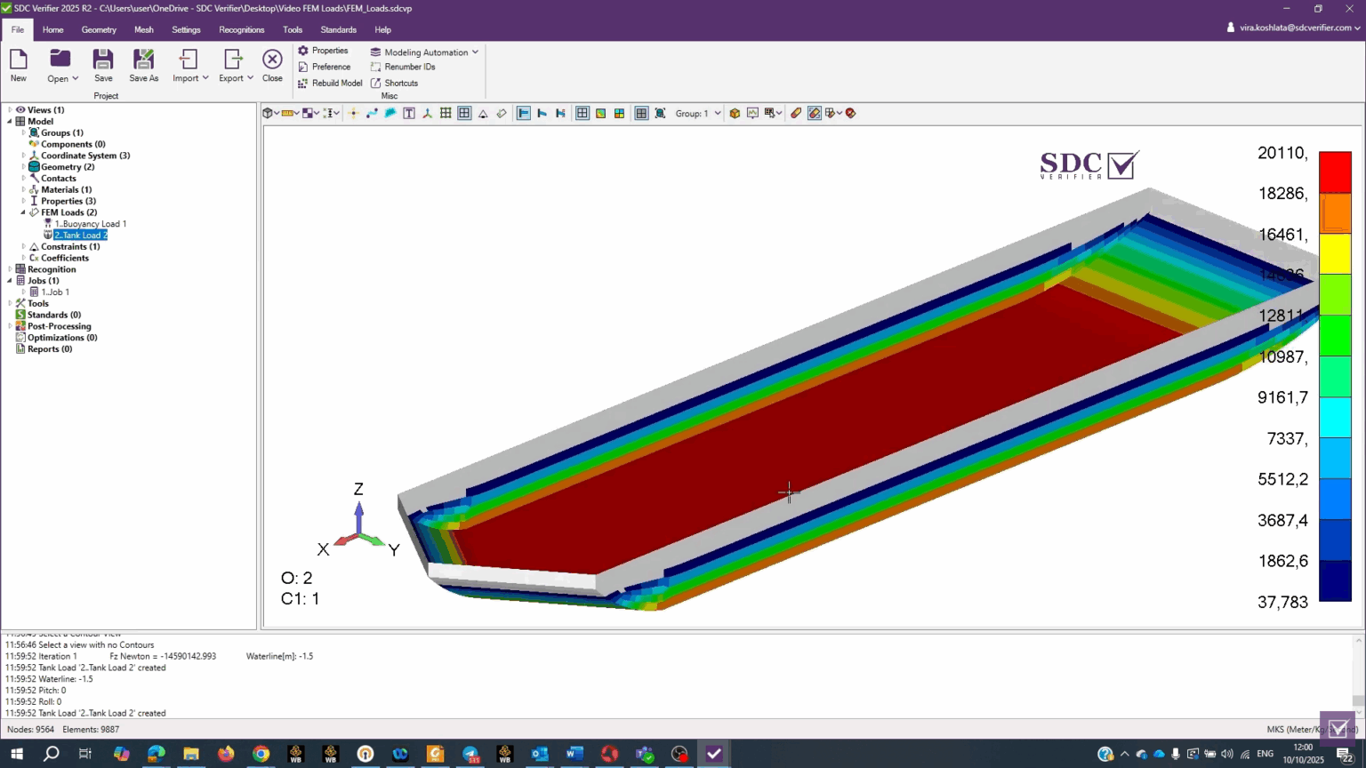 Fea Tank Shell Hydrostatic Tank Loads in FEA: Setup + Sanity Checks