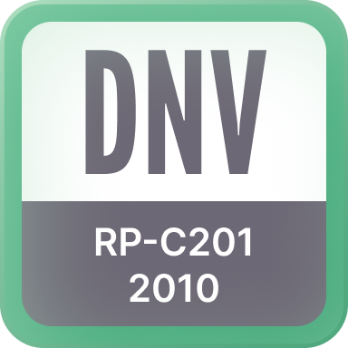   SDC Verifier  DNV certification badge displaying code RP-C201 and year 2010, framed by a green rounded-square border.
