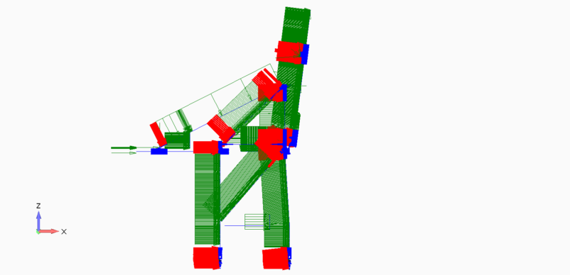 SDC Verifier Crane model in SDC Verifier with wind load applied in the global X direction.