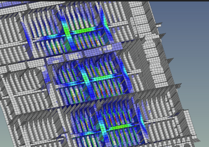 SDC Verifier Nonlinear finite element assessment of a critical region in a Polar Class hull structure